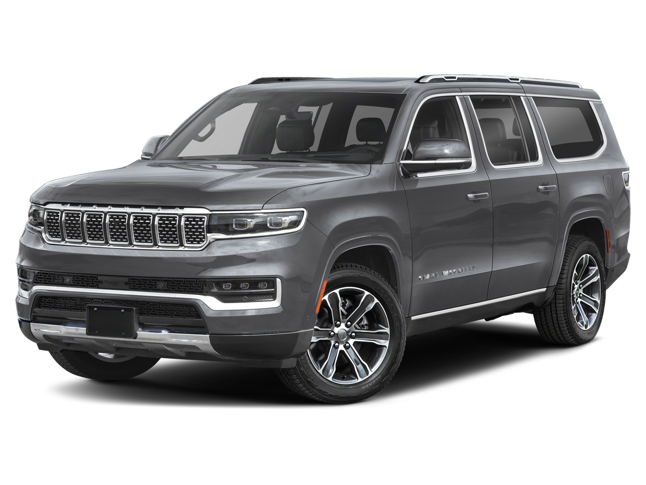 2024 Jeep Grand Wagoneer L Series II in Baltic Gray Metallic Clearcoat — front three-quarter view