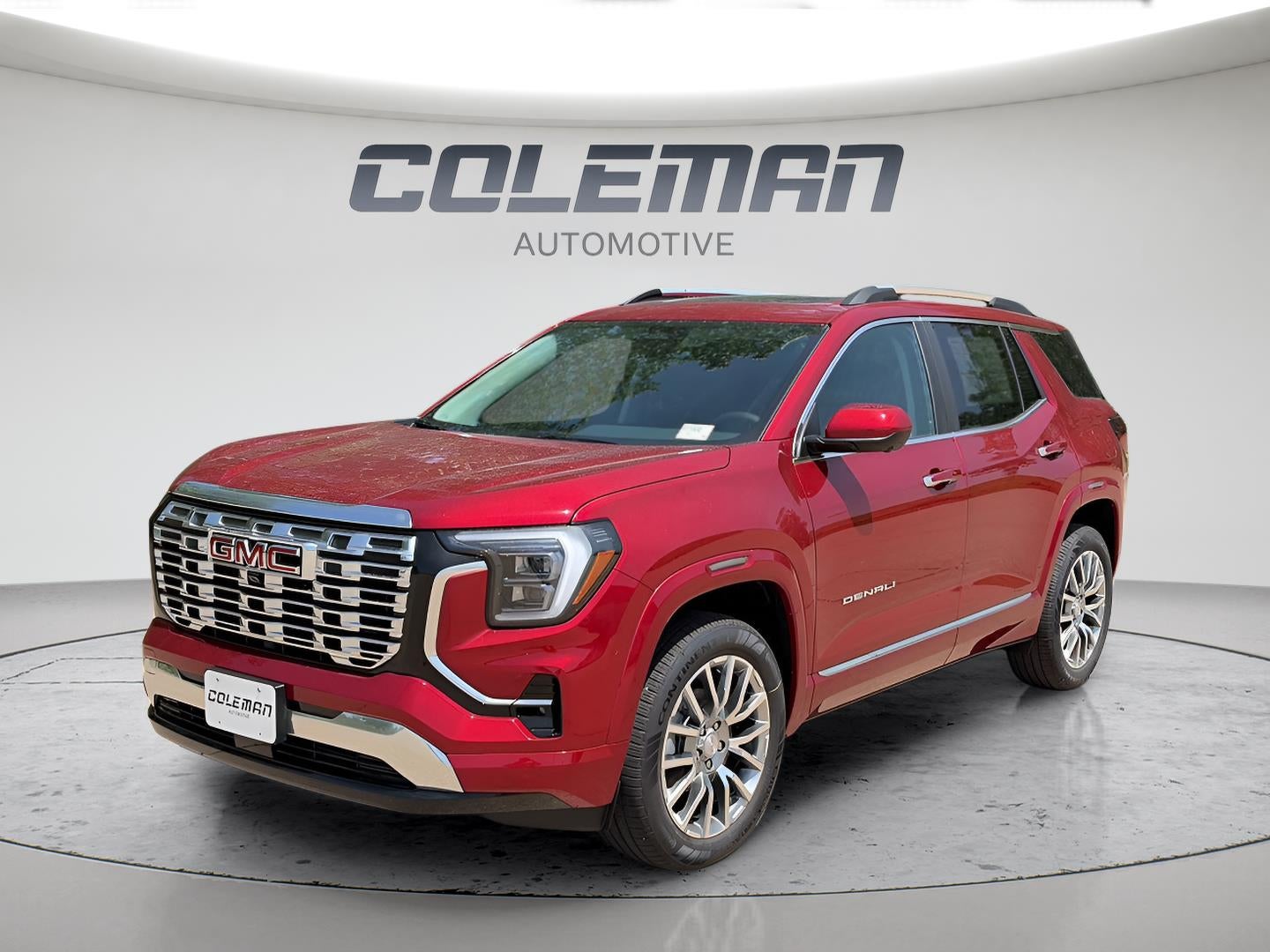 2027 GMC Terrain AWD Denali in Volcanic Red Tintcoat — front three-quarter view
