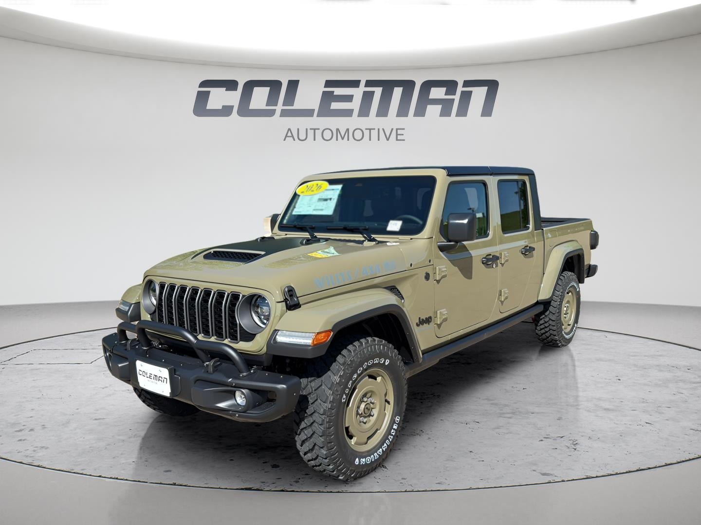 2026 Jeep Gladiator GLADIATOR WILLYS '41 4X4 in 41 Exterior Paint — front three-quarter view