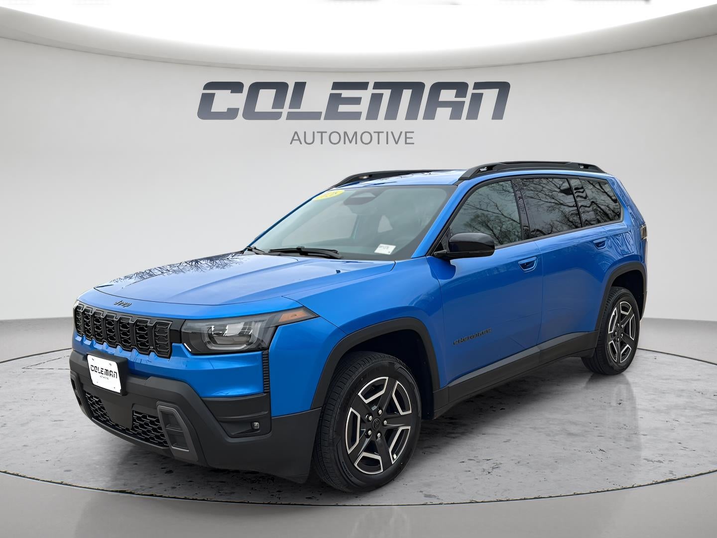2026 Jeep Cherokee Limited in Hydro Blue Pearlcoat — front three-quarter view