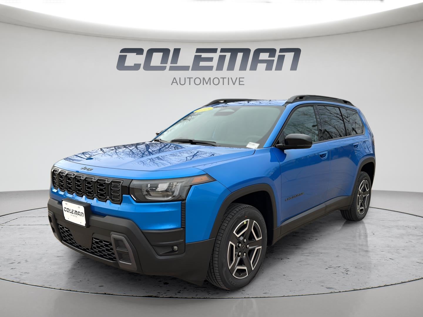 2026 Jeep Cherokee CHEROKEE LIMITED 4X4 in Hydro Blue Pearl-Coat Exterior Paint — front three-quarter view